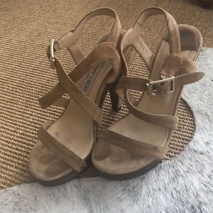 Vintage Jimmy Choo suede sandals.